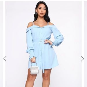 No guidelines mini dress blue